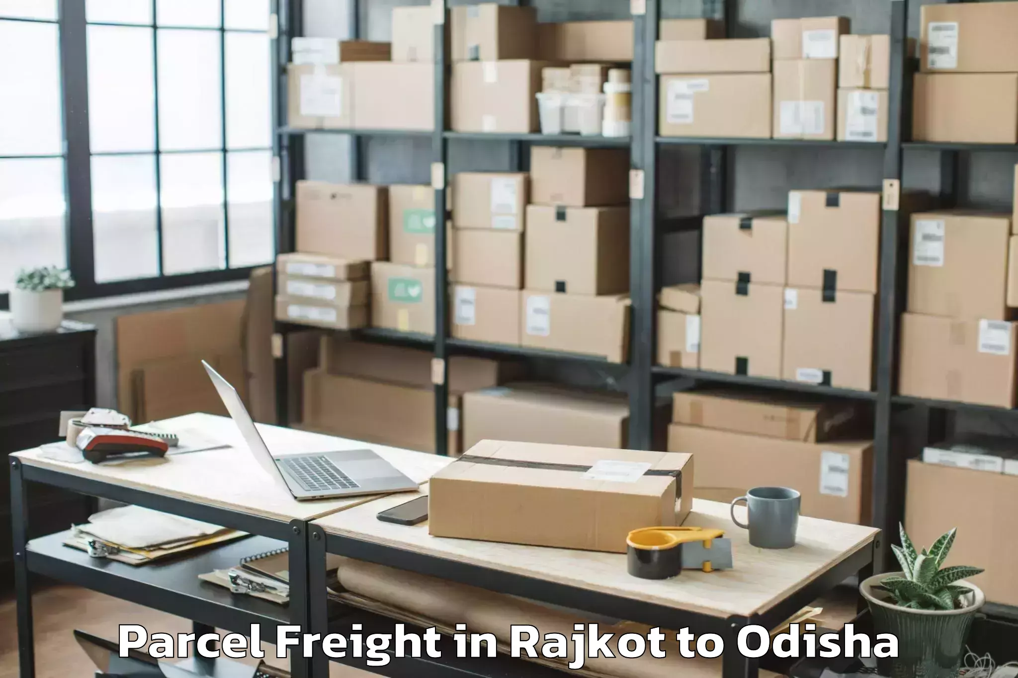 Hassle-Free Rajkot to Remuna Parcel Freight